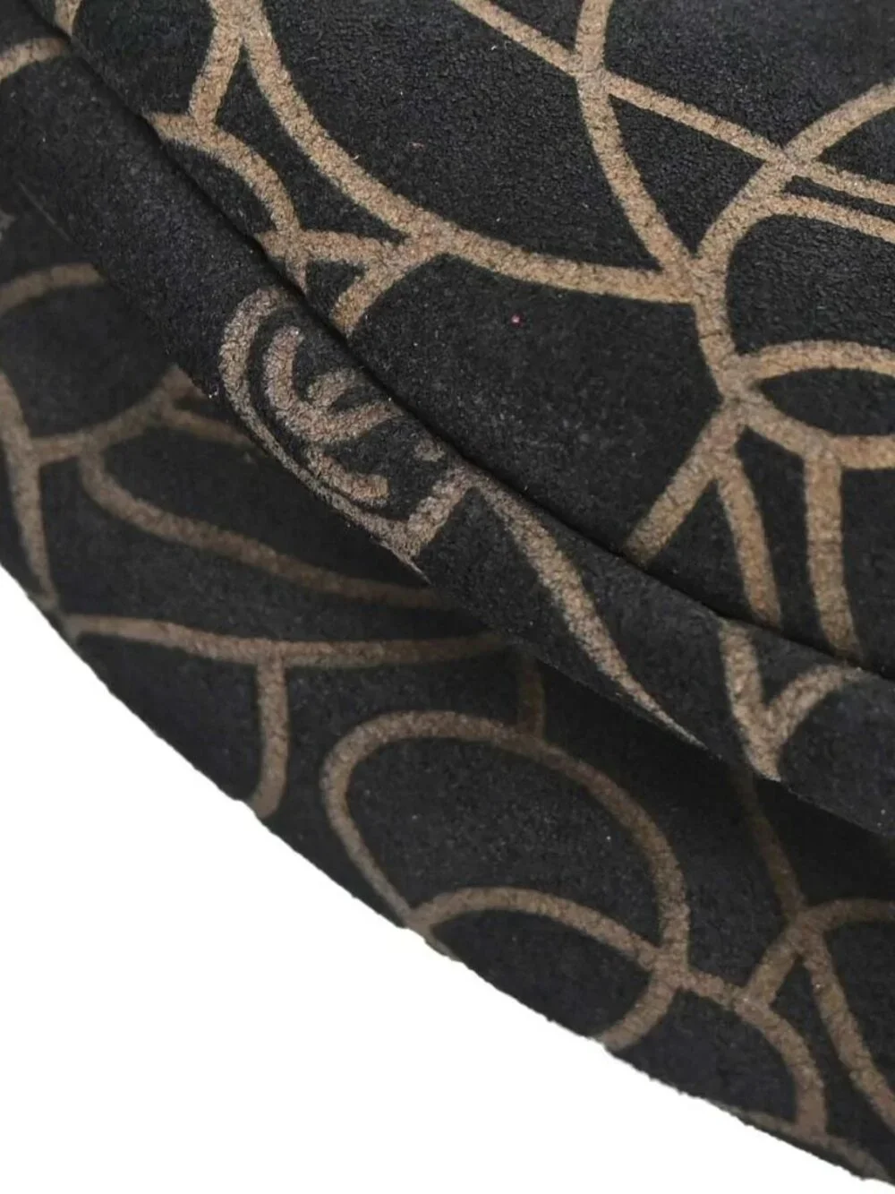 Chanel Black Suede Camellia Handbag NQ08437